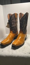 DAN POST ELL SKIN COWBOY BOOTS 11.5-D NEW picture