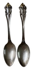 J. Tavares da Rocha Sterling Silver Antique Teaspoons Porto Gold 20th Century picture