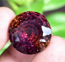 Untreated Natural Bi-Color Ametrine 30.30 Ct Round AGL Certified Loose Gemstone picture