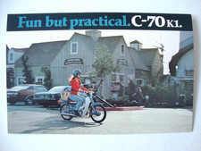 1972-1973 HONDA C70M C-70 Passport? Step-Thru Genuine OEM Sales Brochure MINT picture
