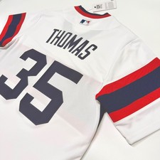 $135 NWT Authentic NIKE Cooperstown Chicago White Sox Frank Thomas Jersey SMALL picture