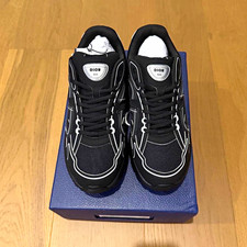 Dior B30 Men's Black/White Low Top Lace-Up Logo Sneakers New with Box picture