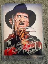 ROBERT ENGLUND Signed Freddy Krueger 7x5 Photo Sleep Kills Inscription Auto picture