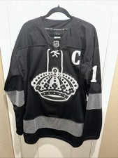 NWOT Fanatics Authentic Pro Los Angeles Kings Anze Kopitar Alt Jersey Size 52 picture