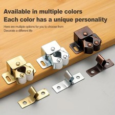4pack Vintage Bronze Double Roller Catch Cupboard Cabinet Door Closet Latch picture