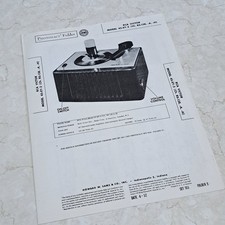 RCA Victor Manual 45-EY-2 Record Changer 1952 Photofact Folder Illustrated picture