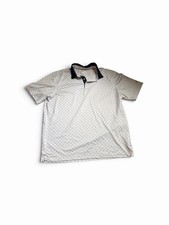 Maelreg Performance Polo Shirt Mens 2XL Blue White Golf Club Print Athletic picture