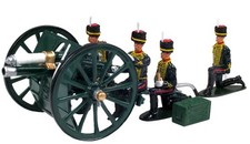 W Britains #44053 British Kings Troop Royal Horse Artillery Set 13pdr and 4 Crew picture