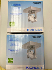 2 FOR 1 OPEN BOX- Kichler  LED Dimmable , Satin Nickel, Hardwired 0616241 picture