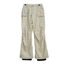 Orage Women's Size XL Houndstooth Thermolite Beige White Snow Pants picture