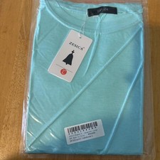Zesica Light Blue Long Sleeve Shirt Size L picture