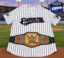 Somerset Patriots WWE Jersey SGA Damian Priest 9/8/26 New York Yankees AA Team picture