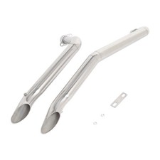 For Honda Shadow 1100 VT1100 Spirit Sabre Ace Chrome Slash Exhaust Pipes System picture