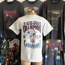 Vintage 1990s Dallas Cowboys super bowl football T-shirt VK17470 picture