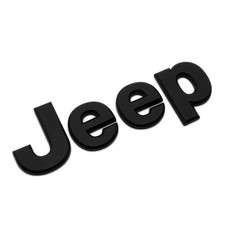 JEEP Letters Black Nameplate Emblem Logo Badge picture