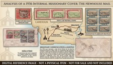 1936 French Cameroun Ebolowa to Mbalmayo Metet Mission Cover 51F High Franking picture