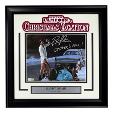 Randy Quaid Signed Framed 8x10 Christmas Vacation Photo Shitters Full Tristar picture