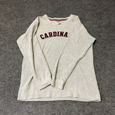 PINK Sweatshirt Womens Size S Grey Cardinals Graphic French Terry Pullover picture