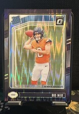 2024 Panini Donruss Optic - Rated Rookie Bo Nix #209 Purple Shock Prizm (RC) picture
