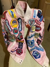 1999 Original Jeff Hamilton 5X Product Pink Jacket NBA Patches Size 5XL picture