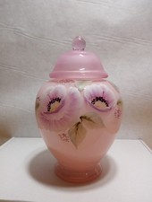 fenton Museum collection rose ginger jar 2002 signed picture