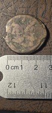 Ancient Roman Republic AE As Janus Prow Mast & Sail 155-149 BC Crawford 213/1 picture