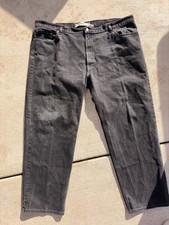 Levi's 550 Men's Black Jeans 48x32 Relaxed Fit Tapered Denim Big & Tall picture