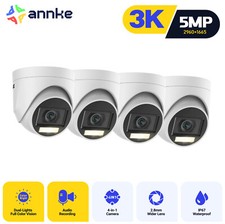 ANNKE 4pcs 5MP Audio Recording Security Camera CCTV Outdoor Color Night Vision picture