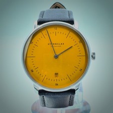 STERNGLAS Naos Edition Yellow S01-NAY23-MO01 Ronda 714 38mm Box Papers #602 picture