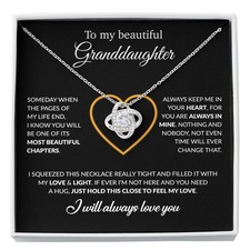 To My Granddaughter Necklace, Birthday Gift For Granddaughter From Grandpa picture