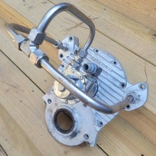 Vintage BBC Alum. Glenwood Timing Cover W/ Neovane W/P and SS Hard Lines 😎  picture