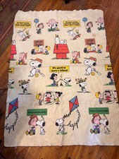 Vintage 1971 Peanuts Snoopy Happiness Blanket picture