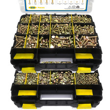 919 Pcs Grade 8.8 Metric Bolt Assortment, M4 M5 M6 M8 Heavy Duty Nuts Kit picture