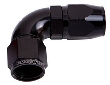 AeroFlow Full Flow Swivel 90° Hose End -12AN (AF553-12BLK) picture