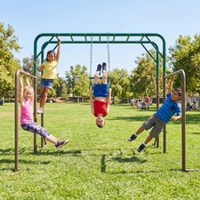 8ft Climbing Span Monkey Bar Jungle Gym 440 lbs Heavy Duty 3-in-1 Playground Set picture