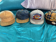 Vintage trucker hat Carhartt, Boston bruins(new), OSH leather & 1987 ballon’s picture