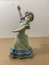 Vintage Lladro 7.5 in. Lolita Spanish Flamenco Porcelain Dancer 1983 Model #5192 picture