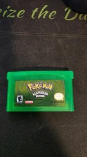 J-831 VINTAGE ORIGINAL NINTENDO GAME BOY ADVANCE POKEMON LEAF GREEN EDITION GAME picture