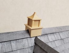 Dollhouse HALF SCALE Roof Cupola Wood Houseworks 1:24 - 45 Degree Pitch Roof picture