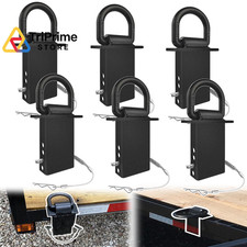 VONLX Stake Pocket D Rings 6pcs Upgrade 6Pcs D Rings, Black  picture