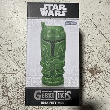 STAR WARS GEEKI TIKIS MUGS BOBA FETT 16oz BOUNTY HUNTER  BRAND NEW IN BOX picture
