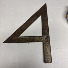 Vintage Antique Tool Works USA Miter Square Triangle Rusty picture