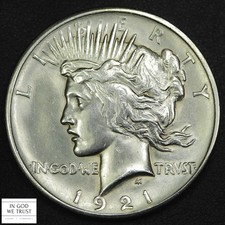 1921 High Relief Peace Silver Dollar $1 (MS UNC) picture