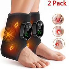 2 Pack Electric Foot Ankle Massager Pain Relief 6 Heat Levels 3 Vibration Modes picture