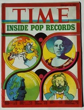 Time Magazine February 12, 1973-INSIDE POP RECORDS ,European Edition NO LABEL picture