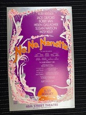 NO NO NANETTE WINDOW CARD POSTER VINTAGE 1977 FIRST EDITION 14''X22'' picture
