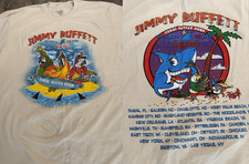 2 Sides Jimmy Buffett 2011 Finland Concert White T Shirt Reprint SU126 picture