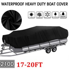 NEVERLAND Heavy Duty 17' 18' 19' 20FT Trailerable Pontoon Boat Cover Waterproof picture