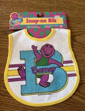 NEW VINTAGE BARNEY AND FRIENDS BIB picture