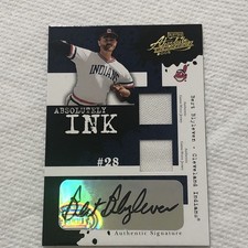 2005 Donruss Absolute Ink Bert Blyleven Auto Game Used Jersey Card 10/50 Indians picture
